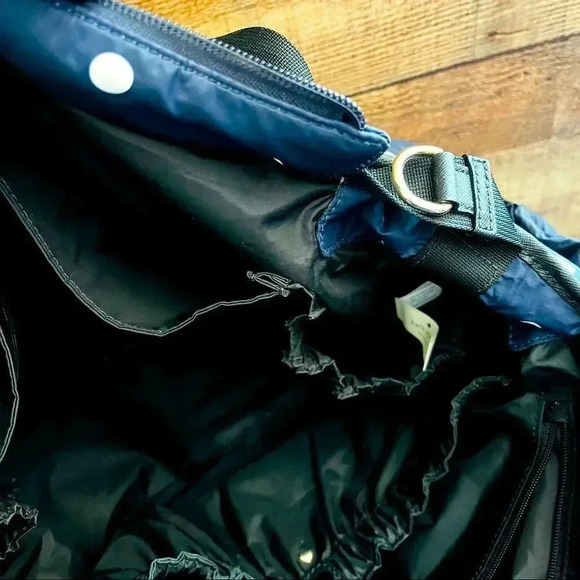 Kate Spade Stevie Quilted Polka Dot Diaper Bag Navy - Picture 9 of 11